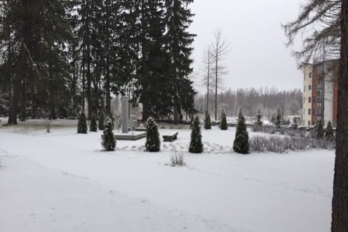 Vanha hautausmaa talvella